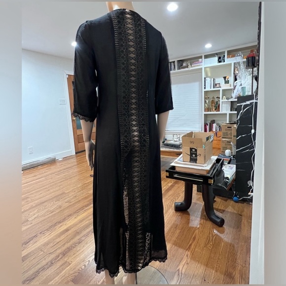 ELAN Crochet Swim Coverup/Kimono - Picture 5 of 8